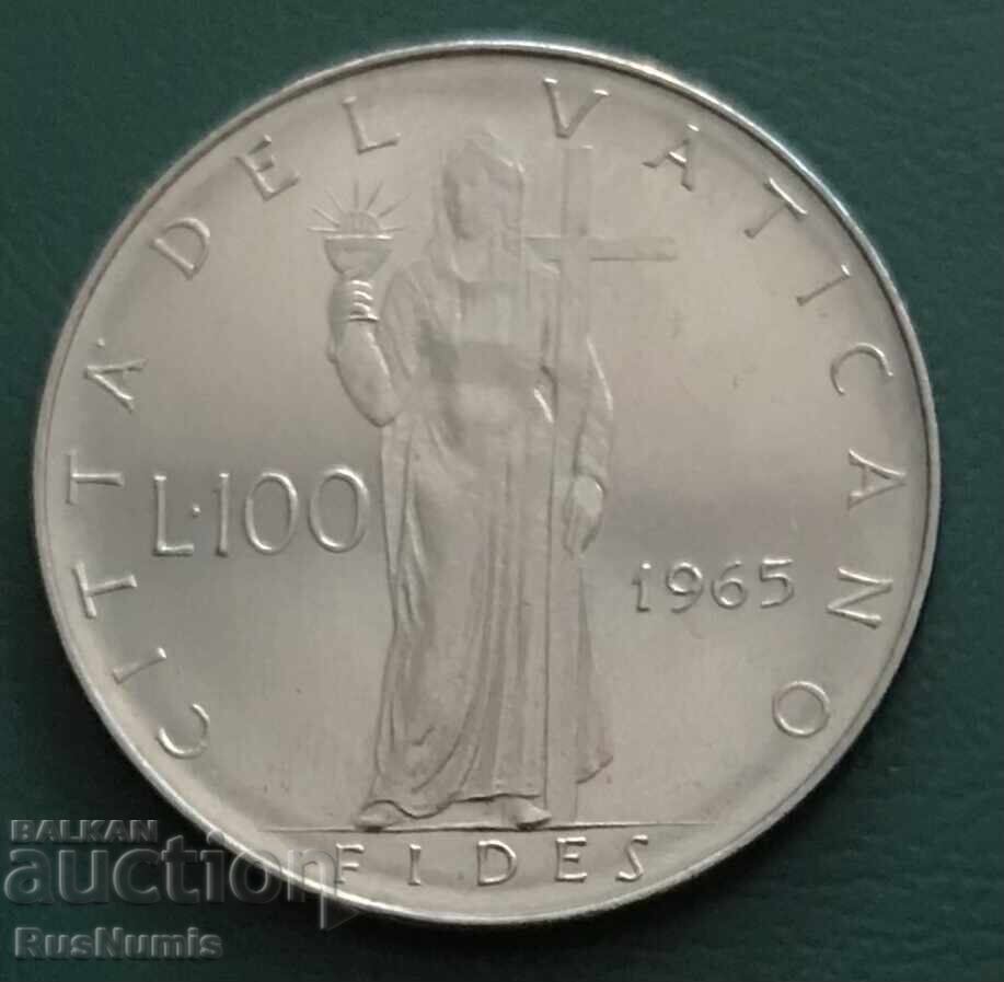 Vatican. 100 Lire 1965 UNC