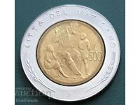 Vatican. 500 Lire 1982. Education. UNC
