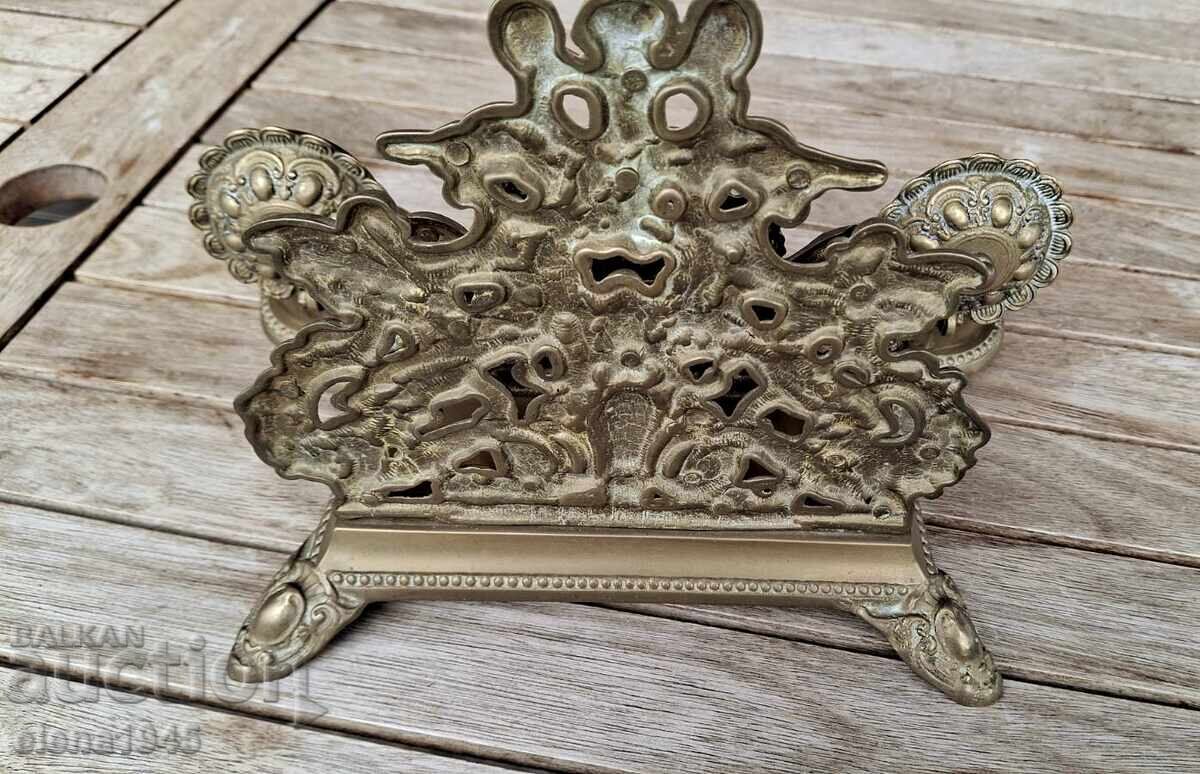 French Inkwell Bronze - 7