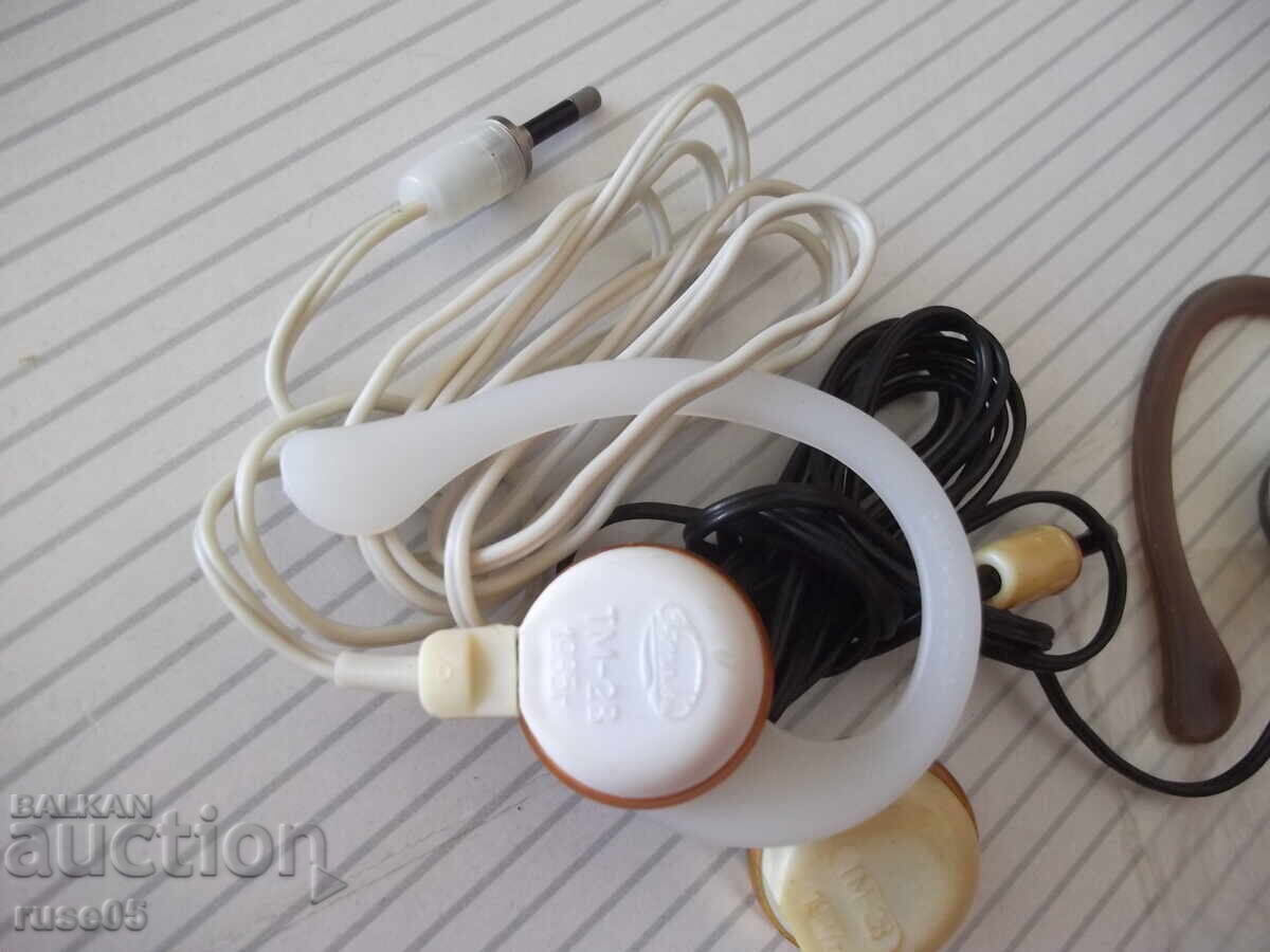 Lot of 3 audio headphones "TM-2V" from the USSR - 6 Lot of 3 audio headphones "TM-2V" from the USSR - 6