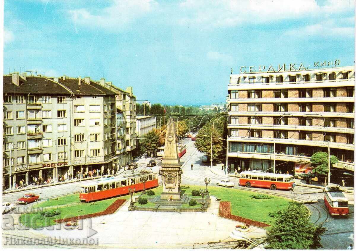 VECHE CĂRȚICĂ SOFIA MONUMENTUL LEVSKI CINEMA SERDICA E259 VECHE CĂRȚICĂ SOFIA MONUMENTUL LEVSKI CINEMA SERDICA E259