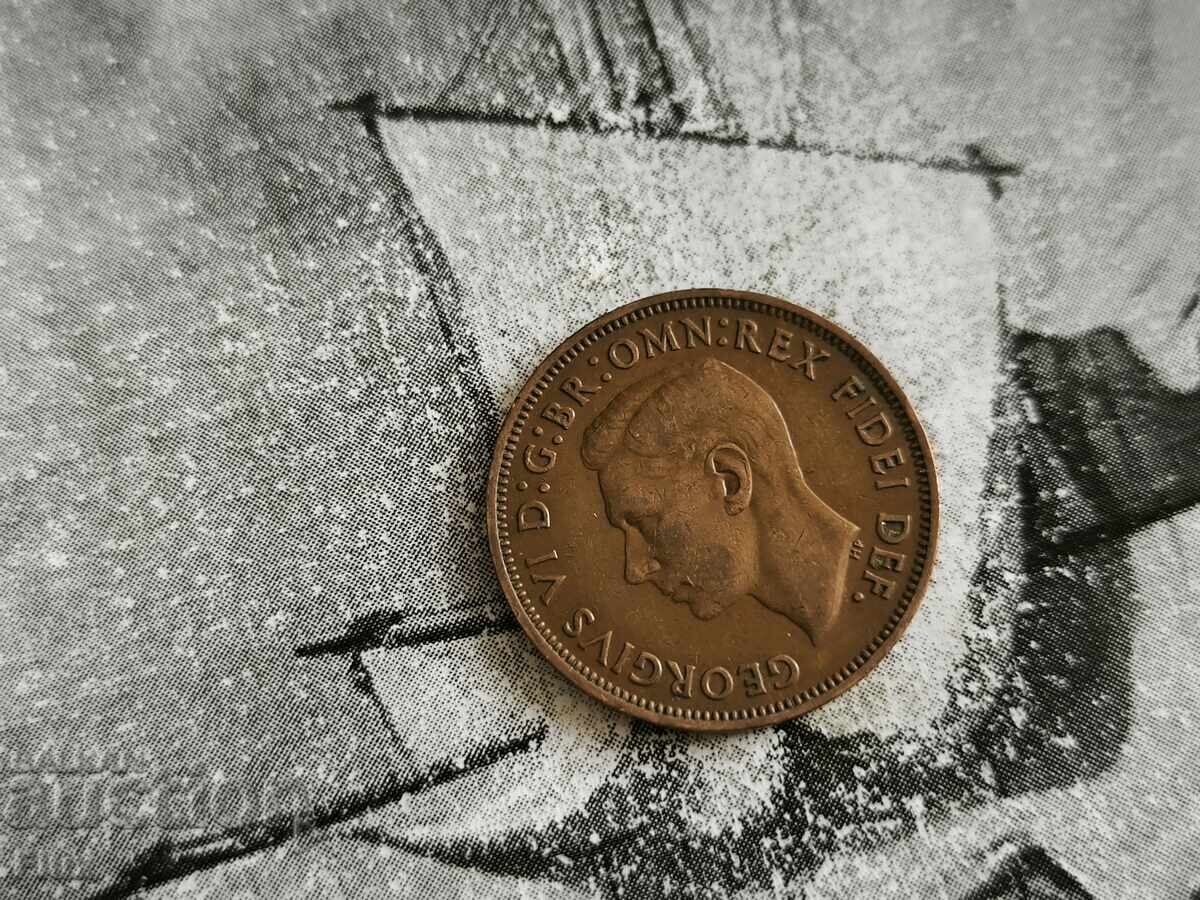 Coin - United Kingdom - 1/2 (half) Penny | 1949 with price 4.25 BGN | € 2.17