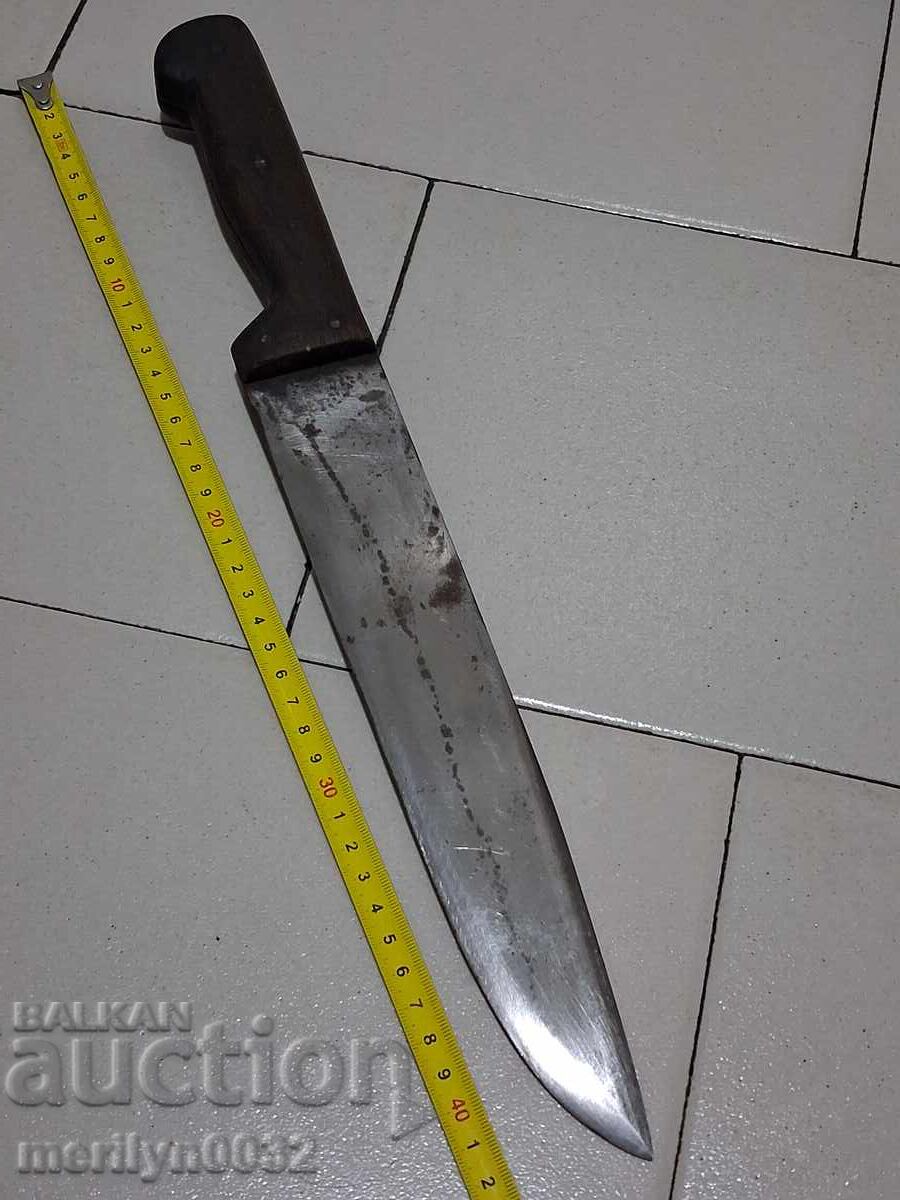 Delivery of Old hand-forged butcher knife dagger fist