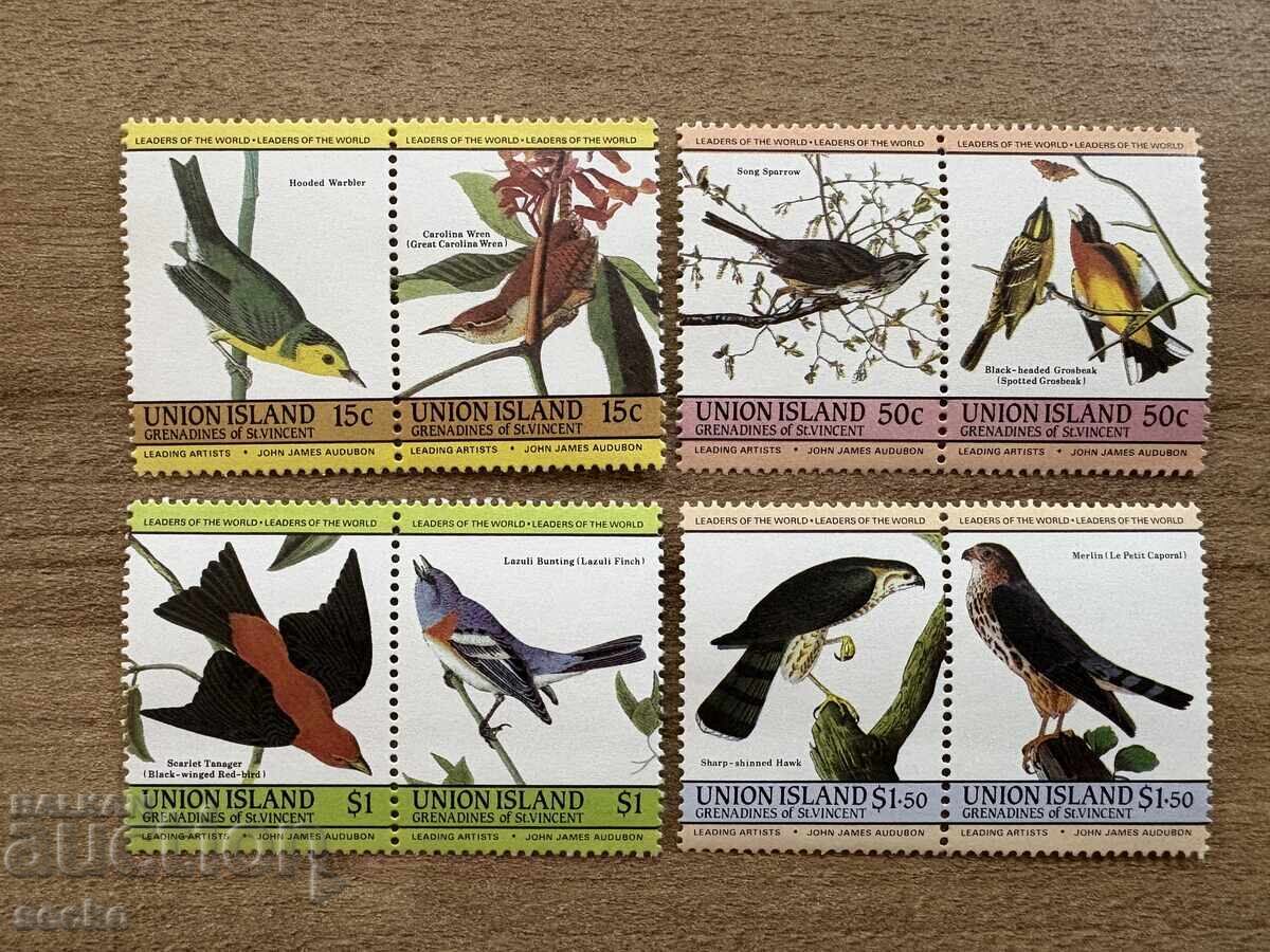 Union Island - Birds - 200th Anniversary of the Birth of John..(1985) MNH Union Island - Birds - 200th Anniversary of the Birth of John..(1985) MNH