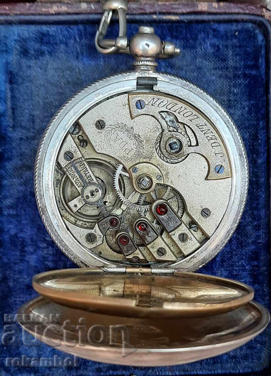 Παράδοση Οθωμανικό ασημένιο ρολόι τσέπης J.Dent London Παράδοση Οθωμανικό ασημένιο ρολόι τσέπης J.Dent London