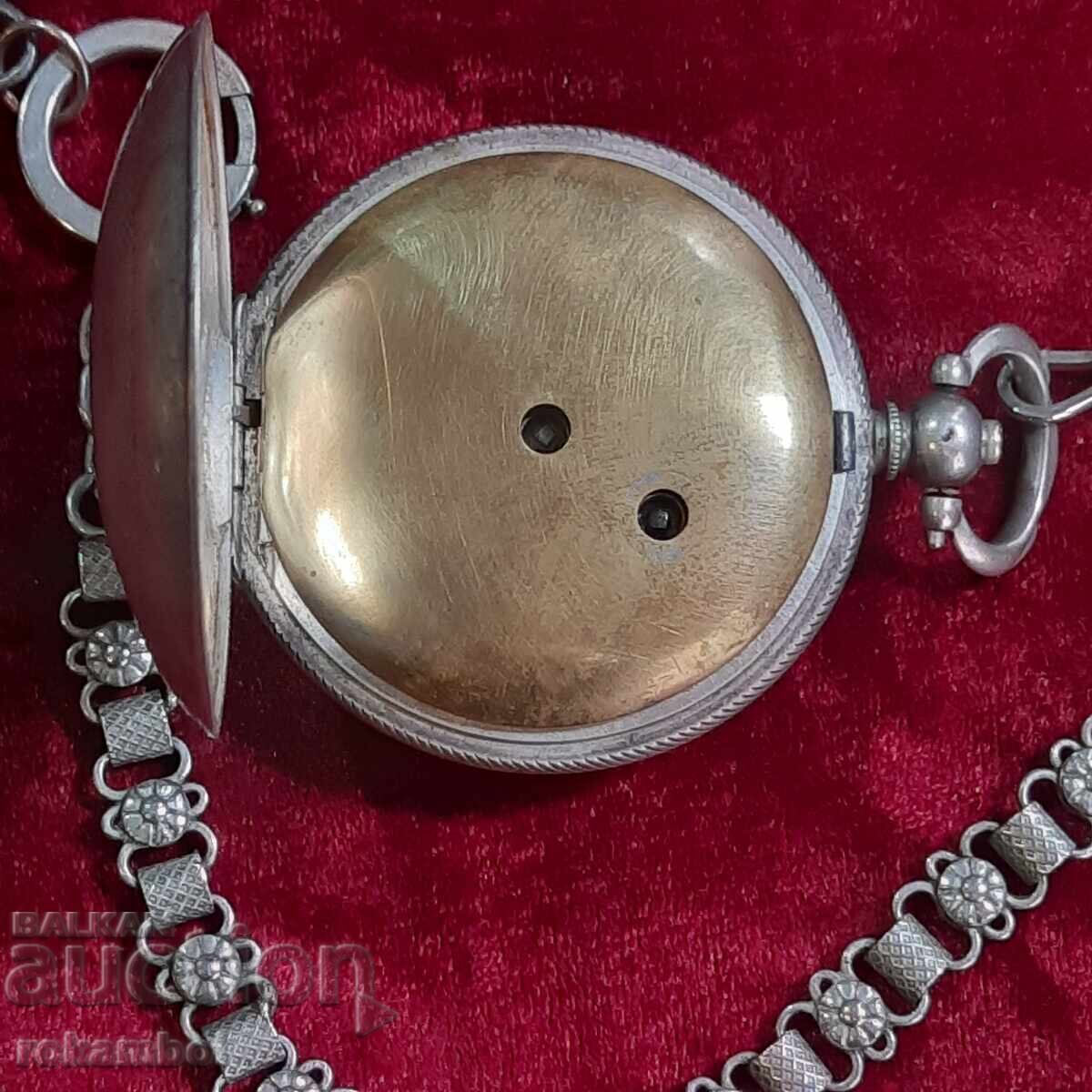 Доставка на Османски сребърен джобен часовник J.Dent London