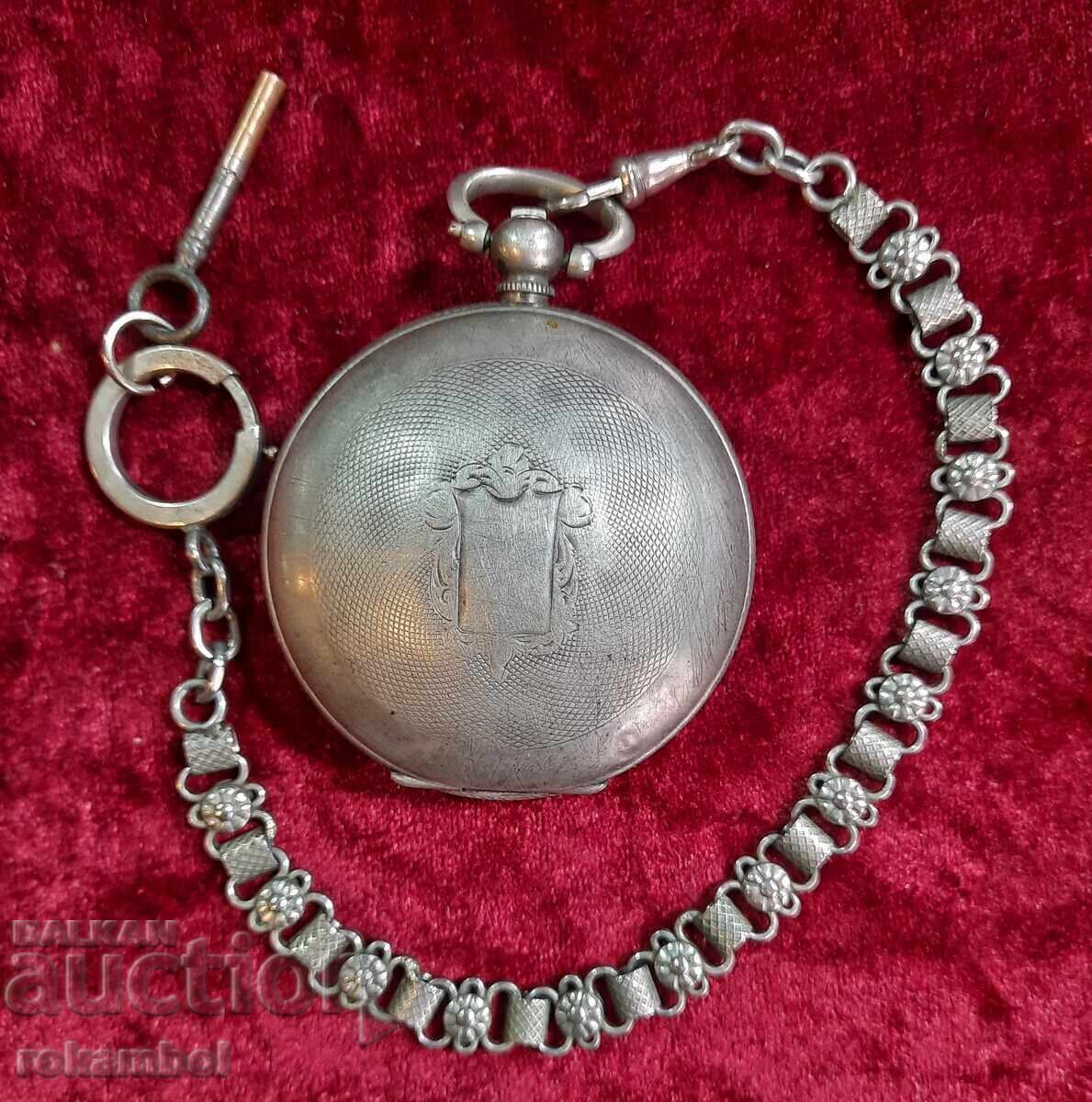 Ceas de buzunar otoman din argint J.Dent London - 7