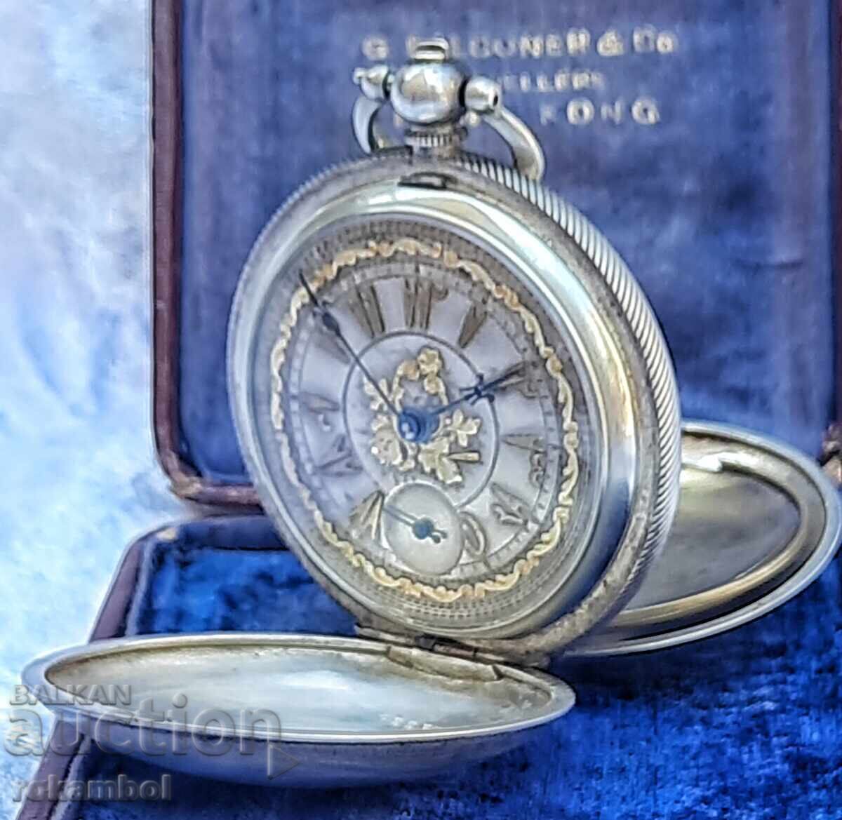 Οθωμανικό ασημένιο ρολόι τσέπης J.Dent London Οθωμανικό ασημένιο ρολόι τσέπης J.Dent London