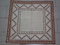 Old embroidered check, tablecloth, milo, Bulgarian embroidery