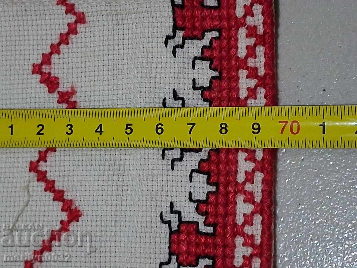 Auction  Old embroidered check, tablecloth, milo, Bulgarian embroidery