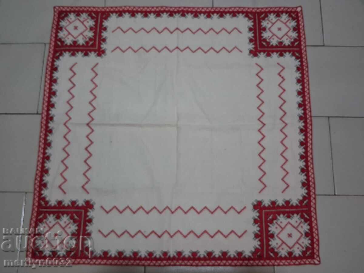 Old embroidered check, tablecloth, milo, Bulgarian embroidery