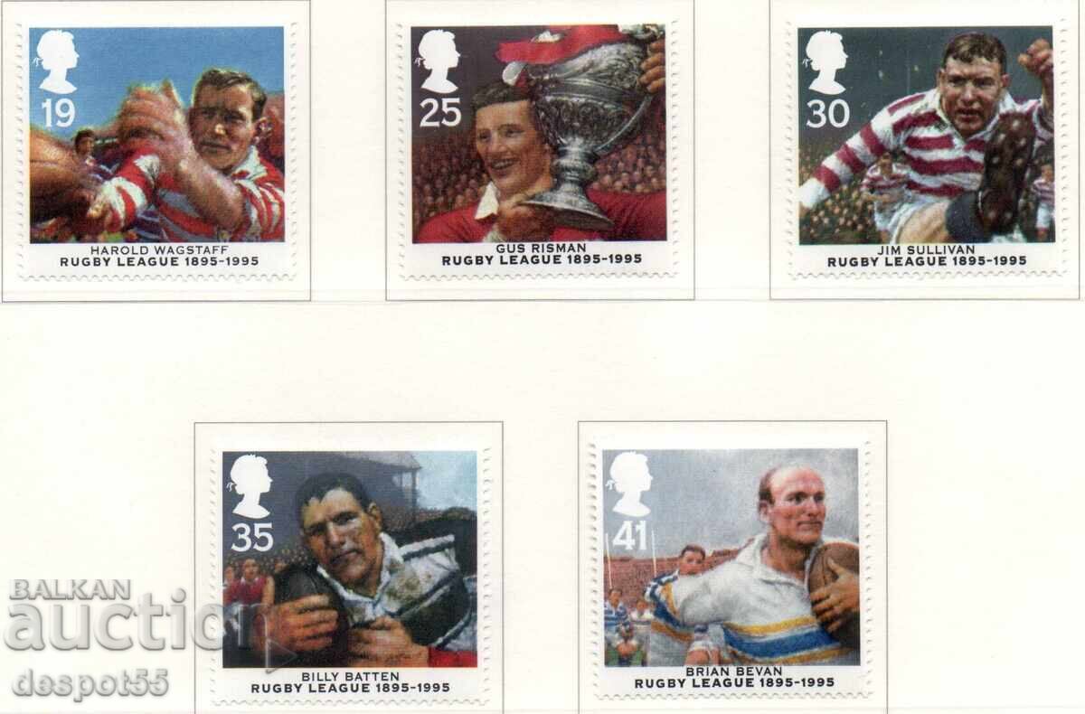 1995. Великобритания. 100-годишнината на Ръгби лигата.