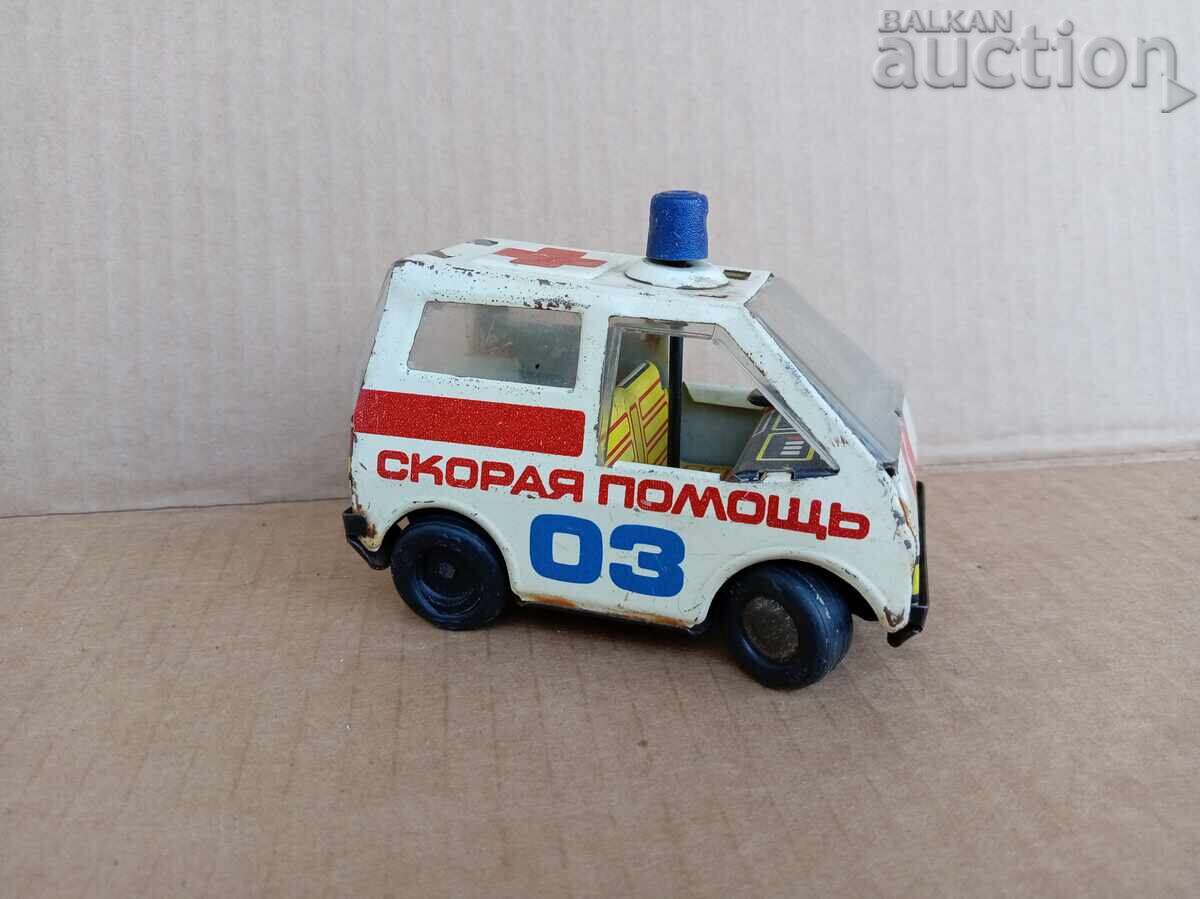 Παράδοση Γρήγορη βοήθεια ΕΣΣΔ 70s λαμαρινένιο παιχνίδι