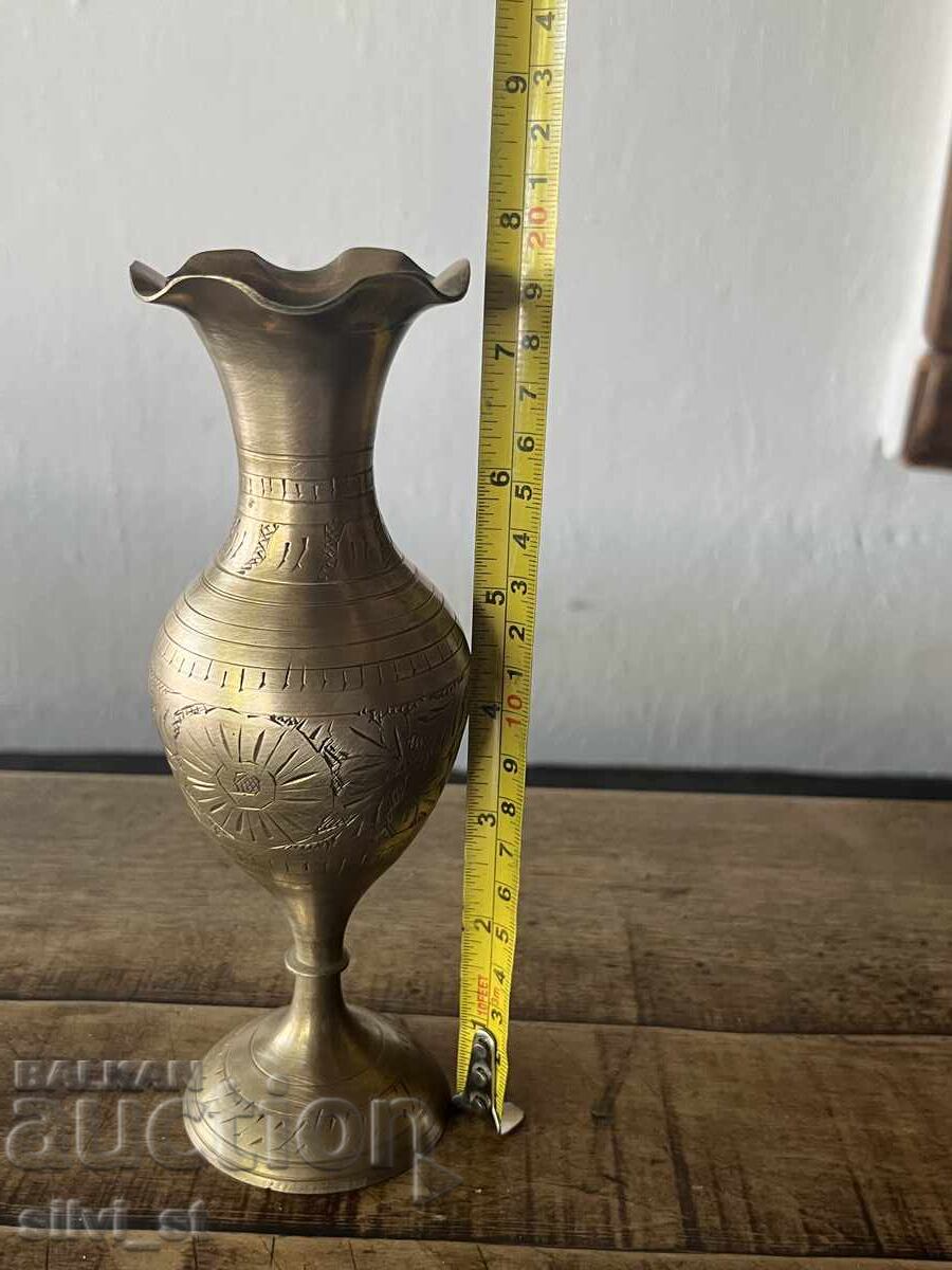 Vintage Brass Vase - 5 Vintage Brass Vase - 5