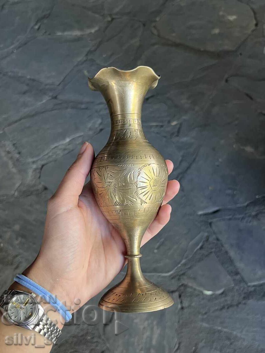 Vintage Brass Vase - 6 Vintage Brass Vase - 6