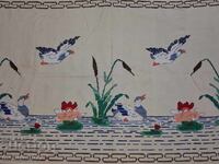 Covor vechi brodat pentru perete de bucătărie, panou, covor