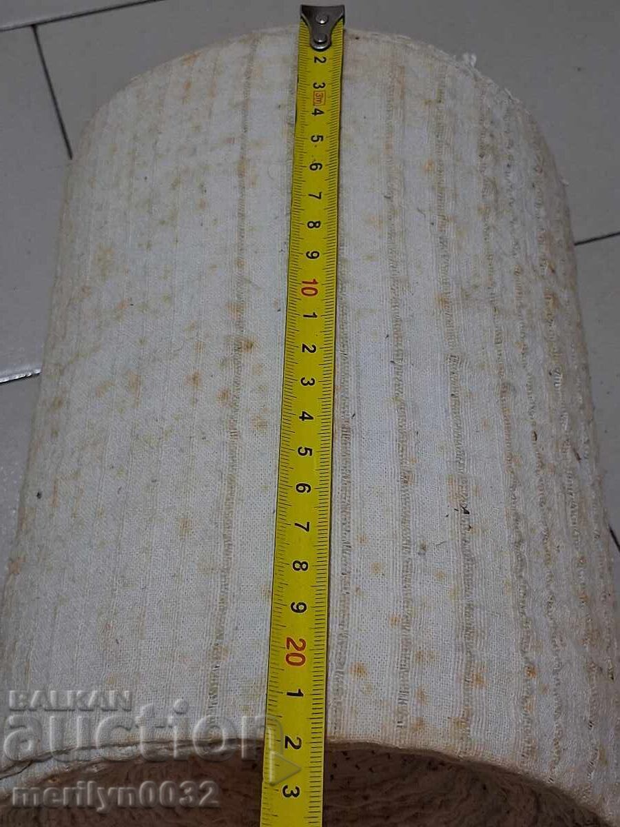 Πλατίνινο ρολό χειροποίητου υφαντού υφάσματος κανάβι 19 μέτρων - 6