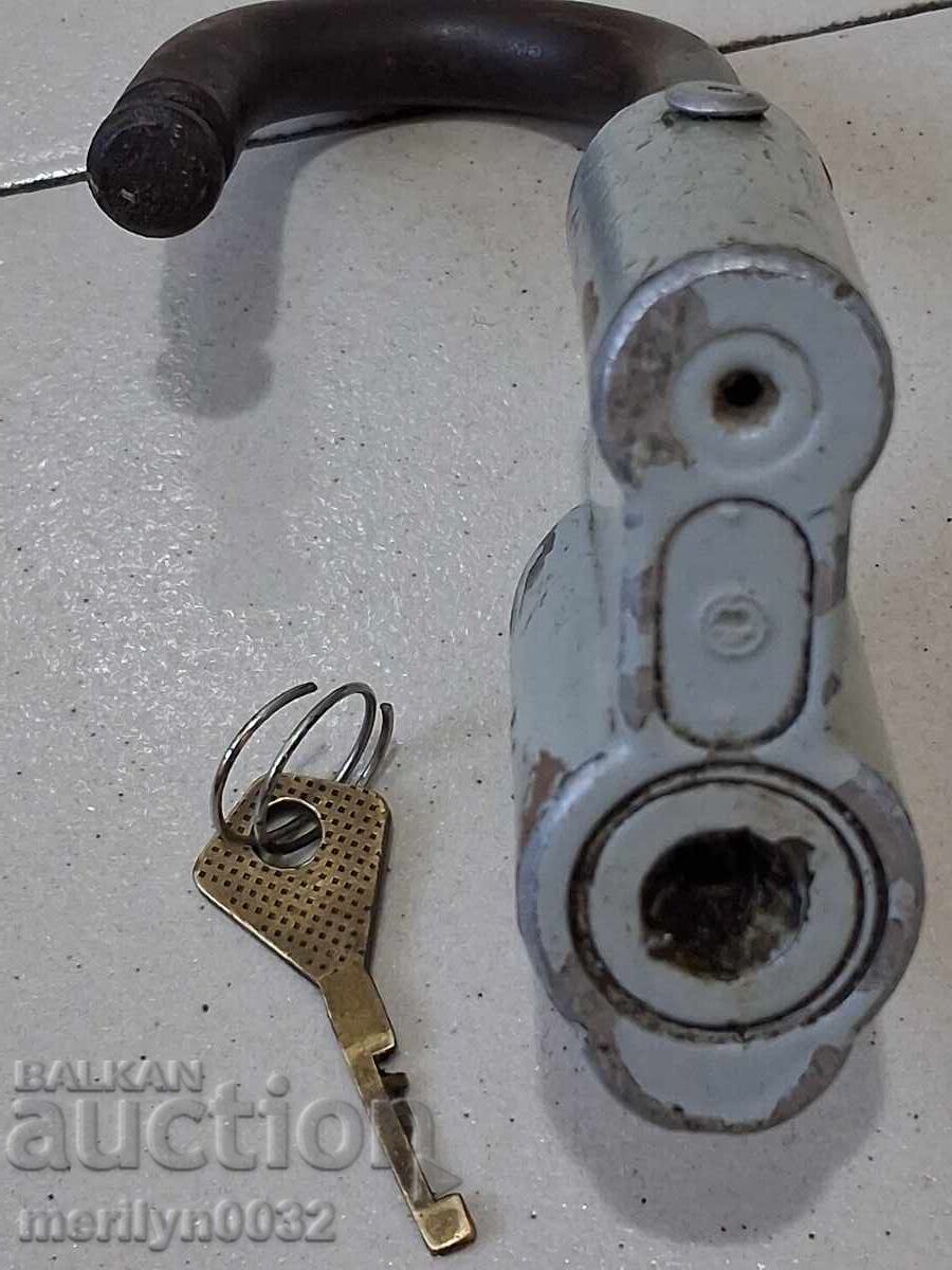 Auction  Old Russian padlock with key USSR padlock, latch, suitcase