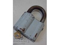 Vechi lacăt rusesc cu cheie URSS lacăt, zăvor, valiză