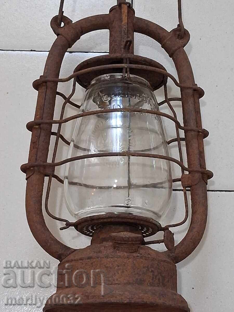 Δημοπρασία Παλιό γερμανικό φανάρι λάμπα προβολέας φωτιστικό