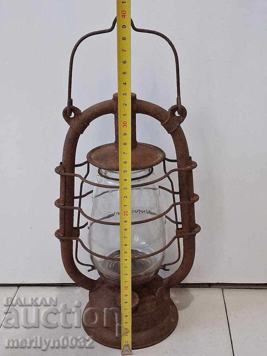 Παράδοση Παλιό γερμανικό φανάρι λάμπα προβολέας φωτιστικό