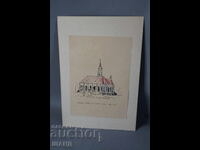 Vechi Maestru desen desen Capela bisericii