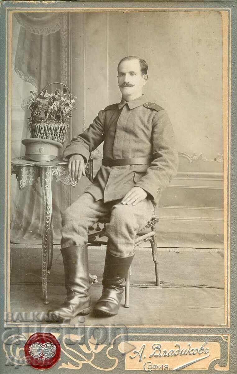 OLD PHOTOGRAPH - CARDBOARD - A.VLADIKOV - SOFIA - 1782 OLD PHOTOGRAPH - CARDBOARD - A.VLADIKOV - SOFIA - 1782