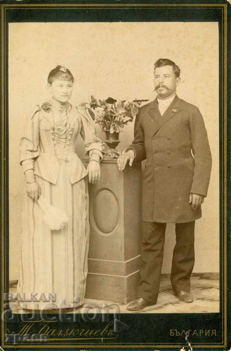 FOTOGRAFIE VECHE - CARTON - T. BALIAKCHIEV - 1866 FOTOGRAFIE VECHE - CARTON - T. BALIAKCHIEV - 1866