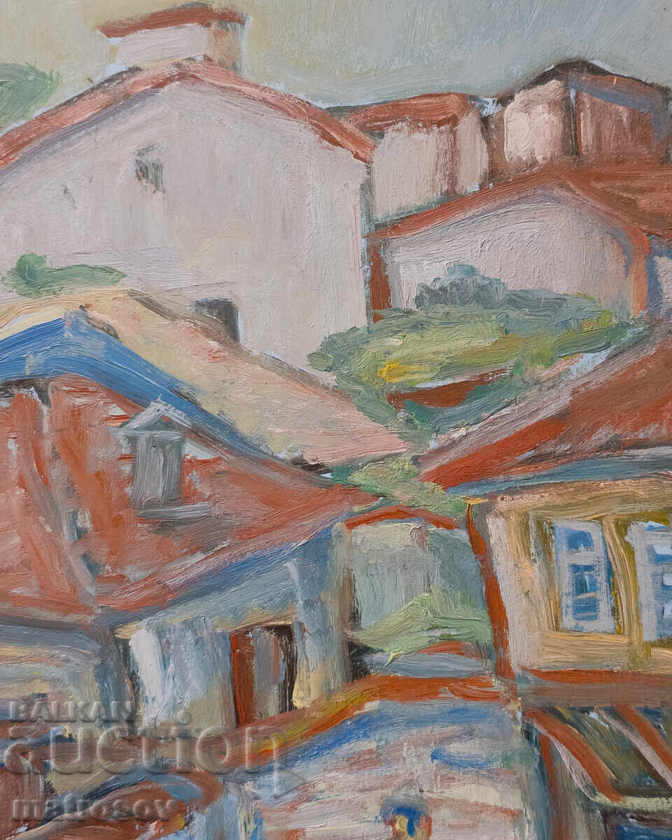 Картина, маслени бои, селски пейзаж - 5