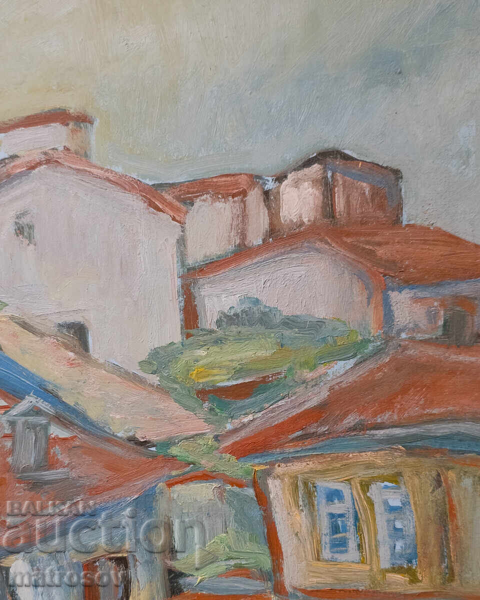 Картина, маслени бои, селски пейзаж - 7