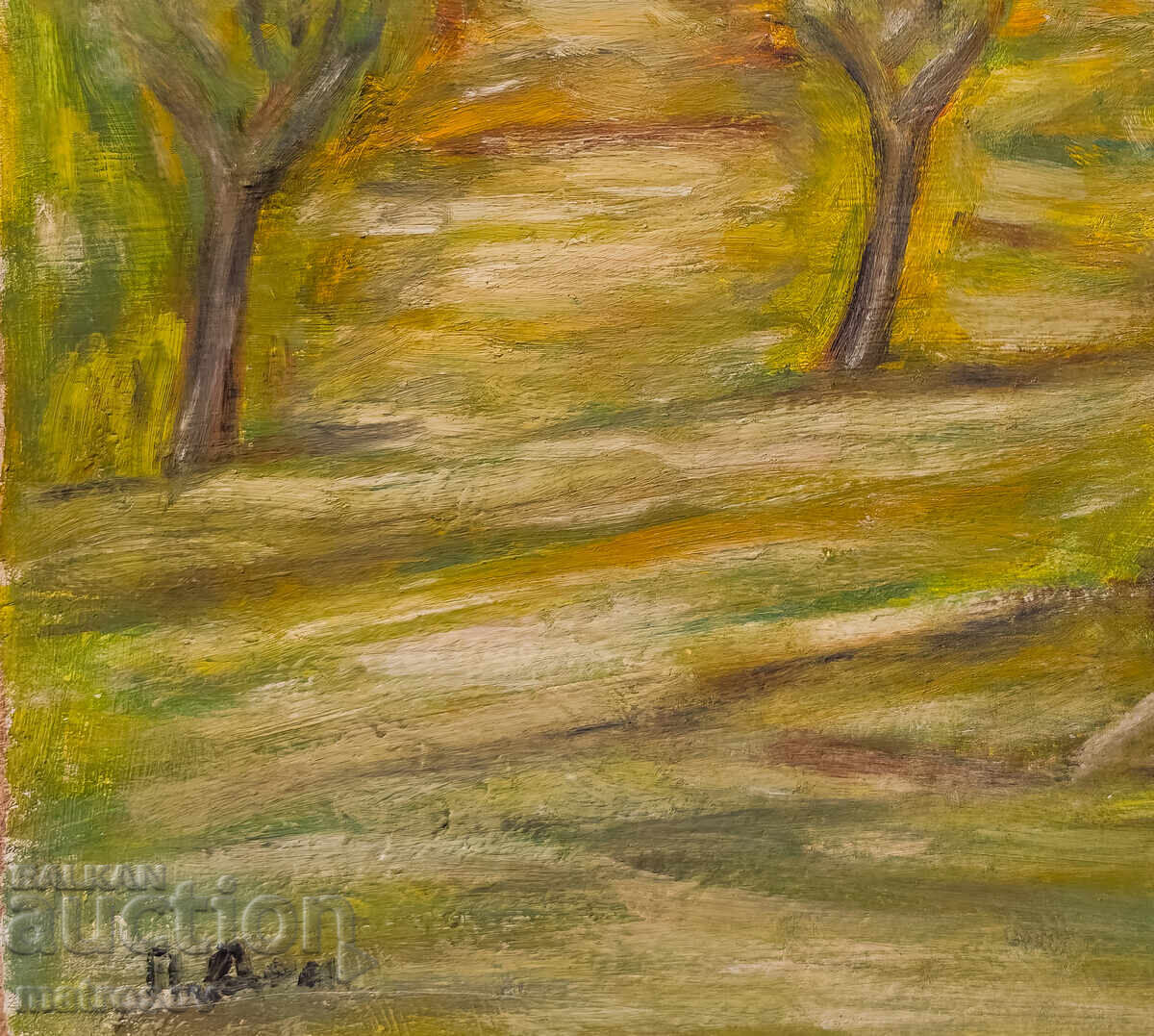 Delivery of Oil painting, rural landscape