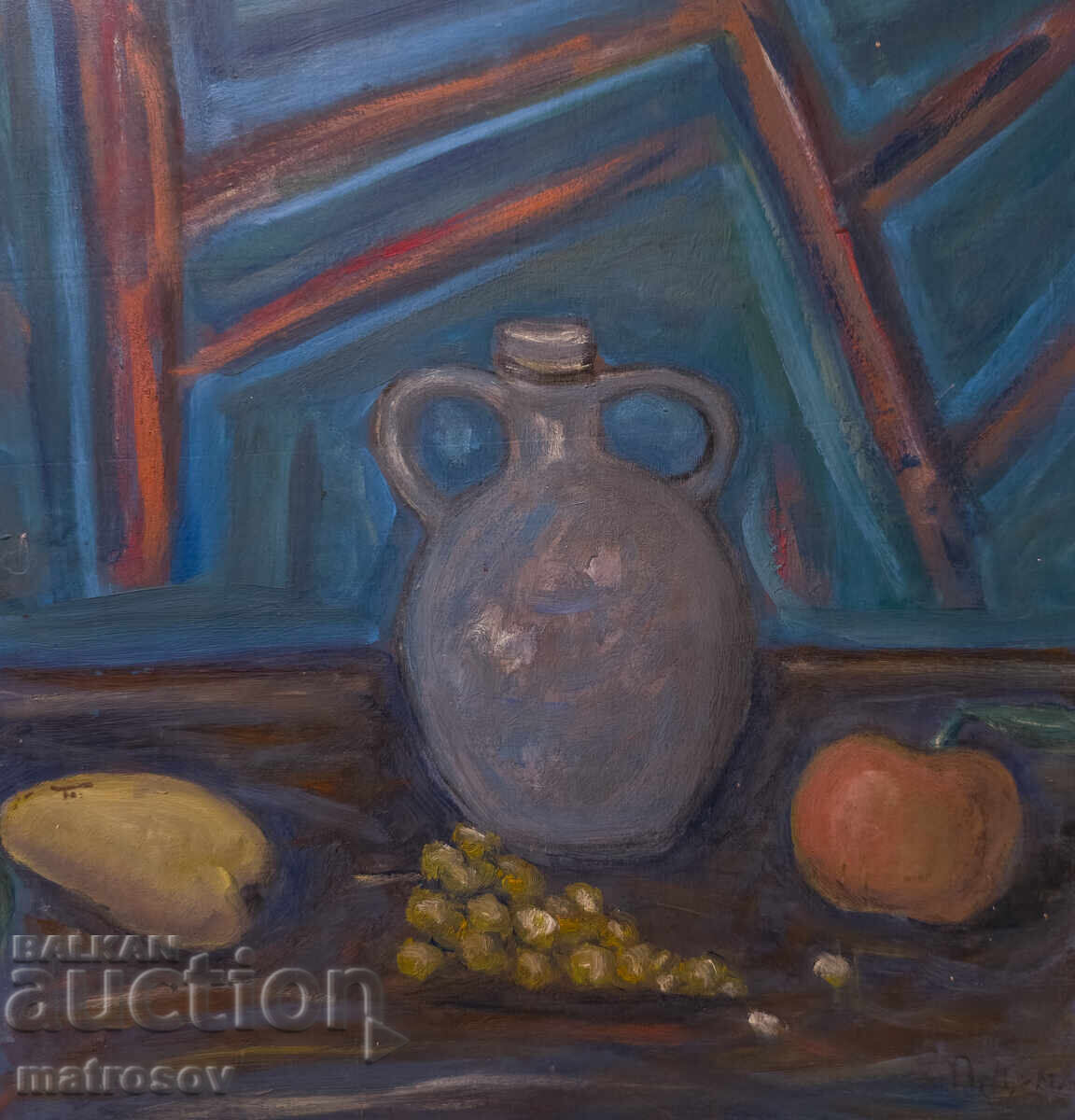 Картина, маслени бои, натюрморт с цена 300.00 лв. | € 153.39