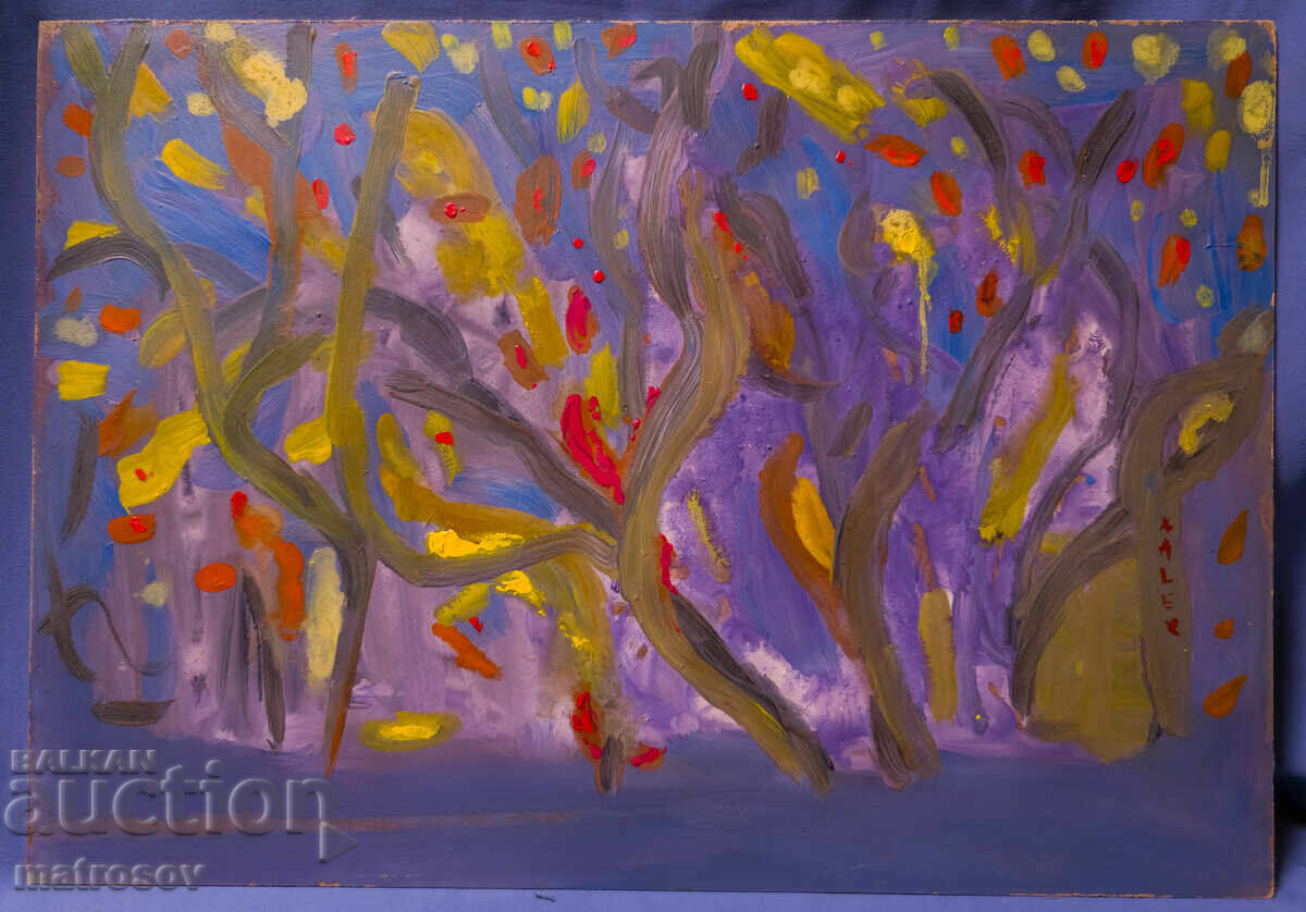 Auction  Abstract, Oil Composition