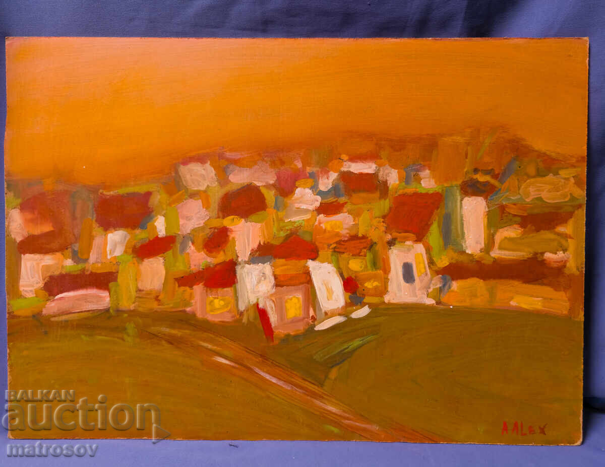 Δημοπρασία Αφηρημένη σύνθεση, ελαιογραφία, τοπίο