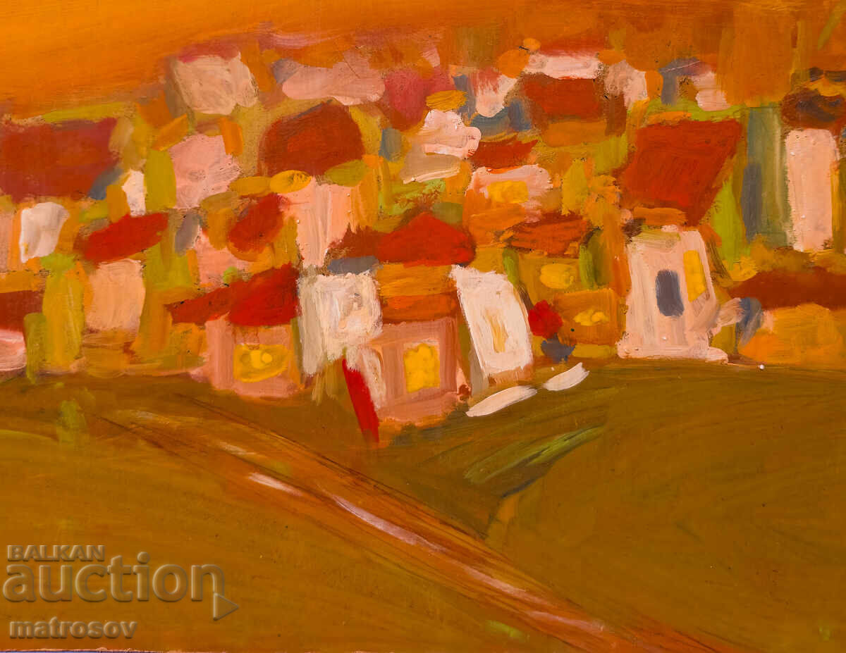 Παράδοση Αφηρημένη σύνθεση, ελαιογραφία, τοπίο