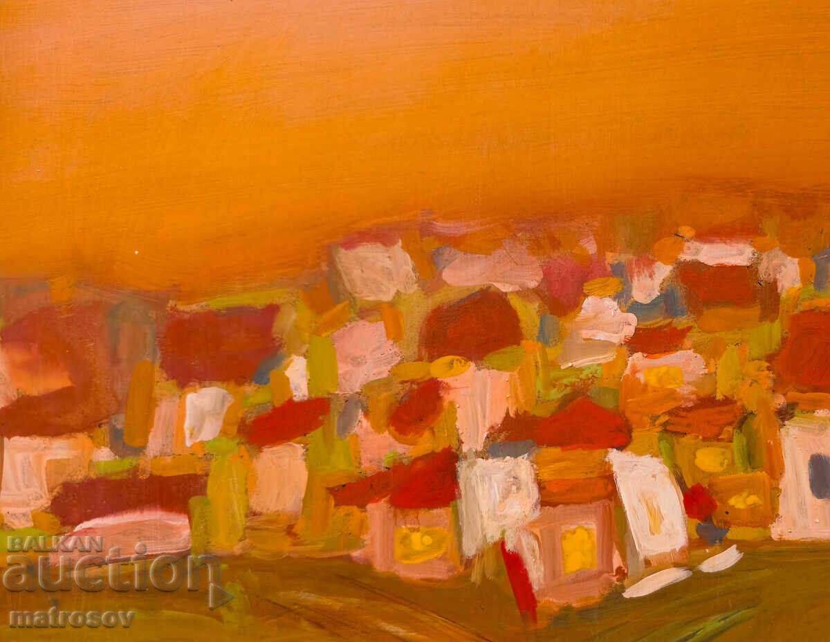 Αφηρημένη σύνθεση, ελαιογραφία, τοπίο - 6