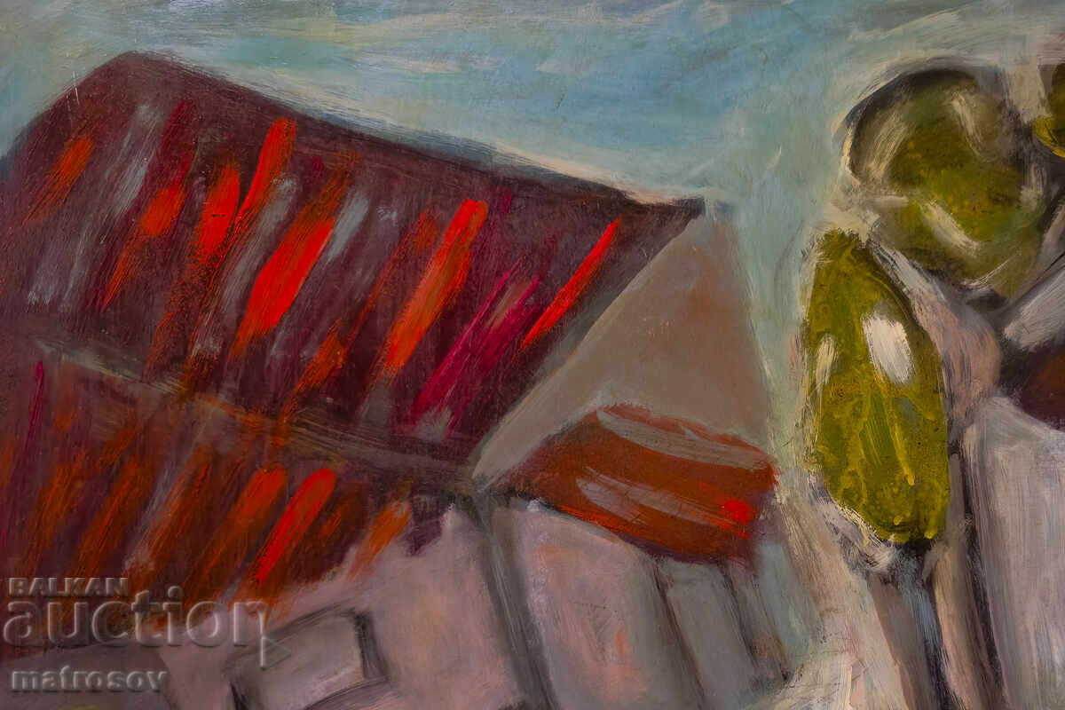 Abstract landscape, oil paints with price 200.00 BGN | € 102.26