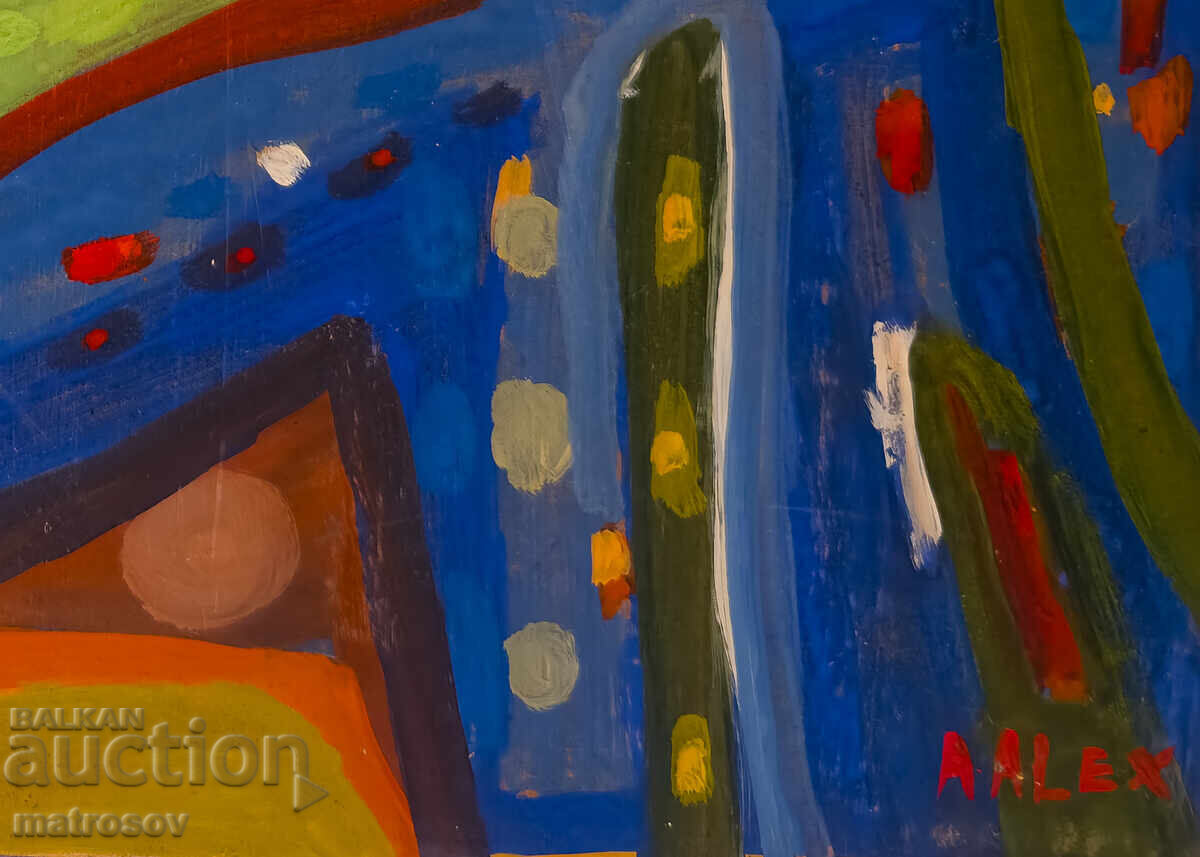 Abstract painting, oil paints - 6