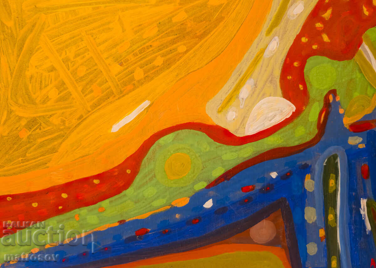 Abstract painting, oil paints - 7