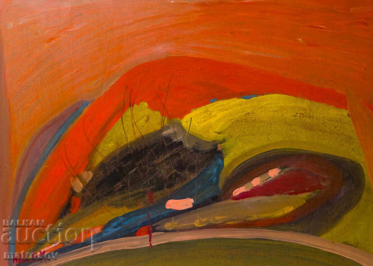 Абстрактна композиция, маслени бои с цена 200.00 лв. | € 102.26