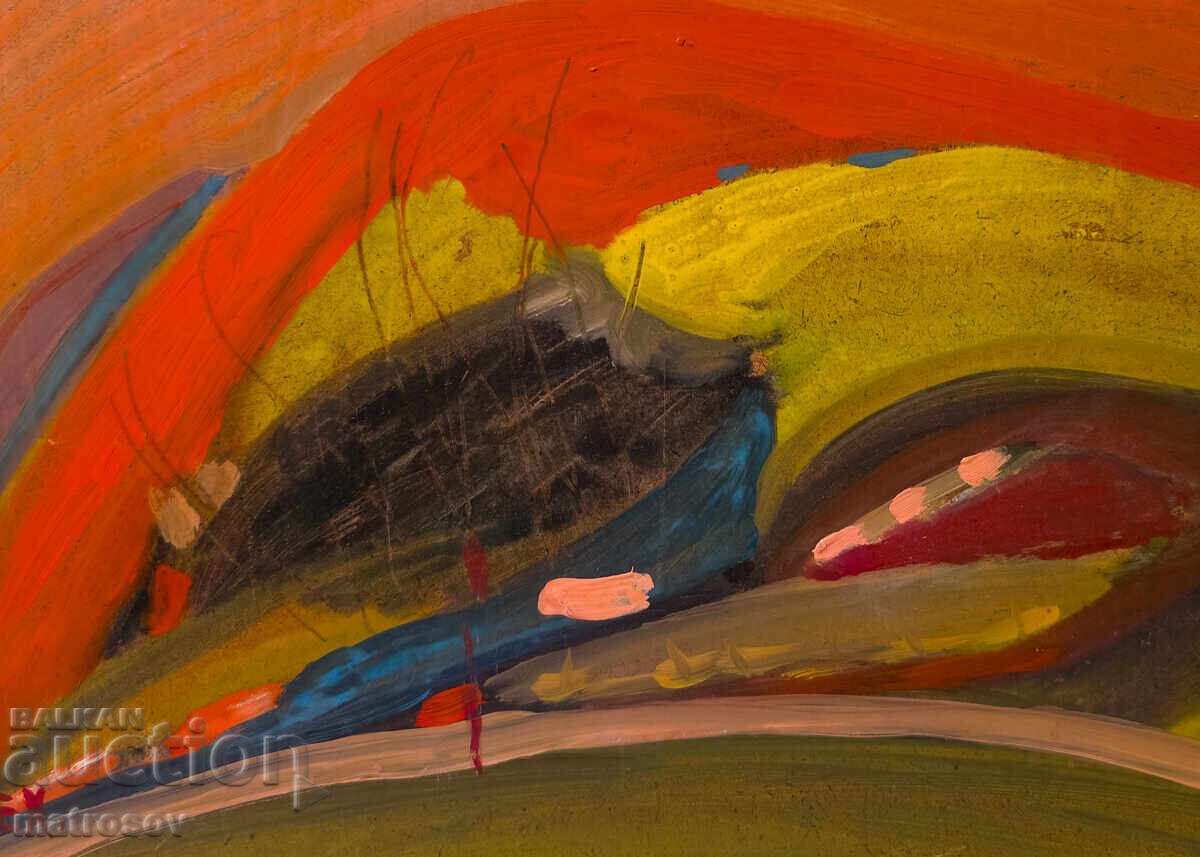 Абстрактна композиция, маслени бои - 6