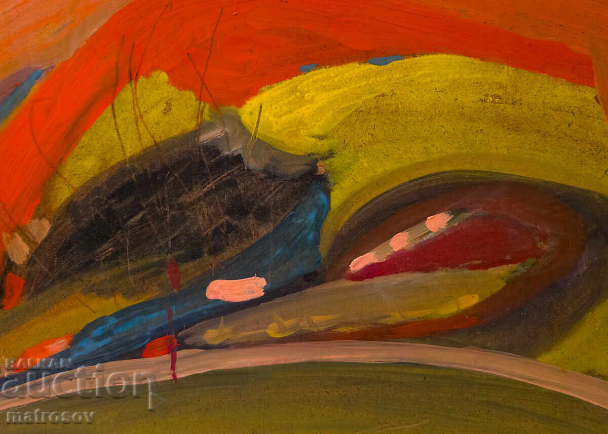 Абстрактна композиция, маслени бои - 7