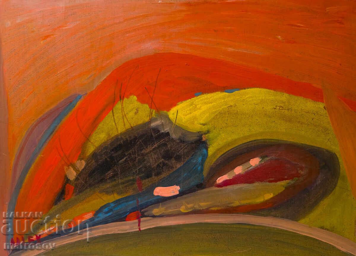 Абстрактна композиция, маслени бои