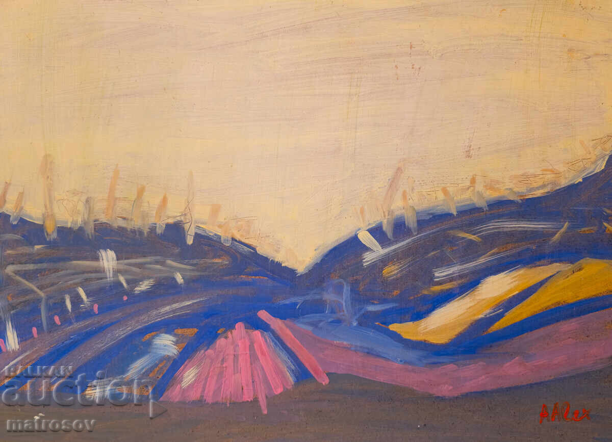 Abstract painting, oil paints with price 200.00 BGN | € 102.26