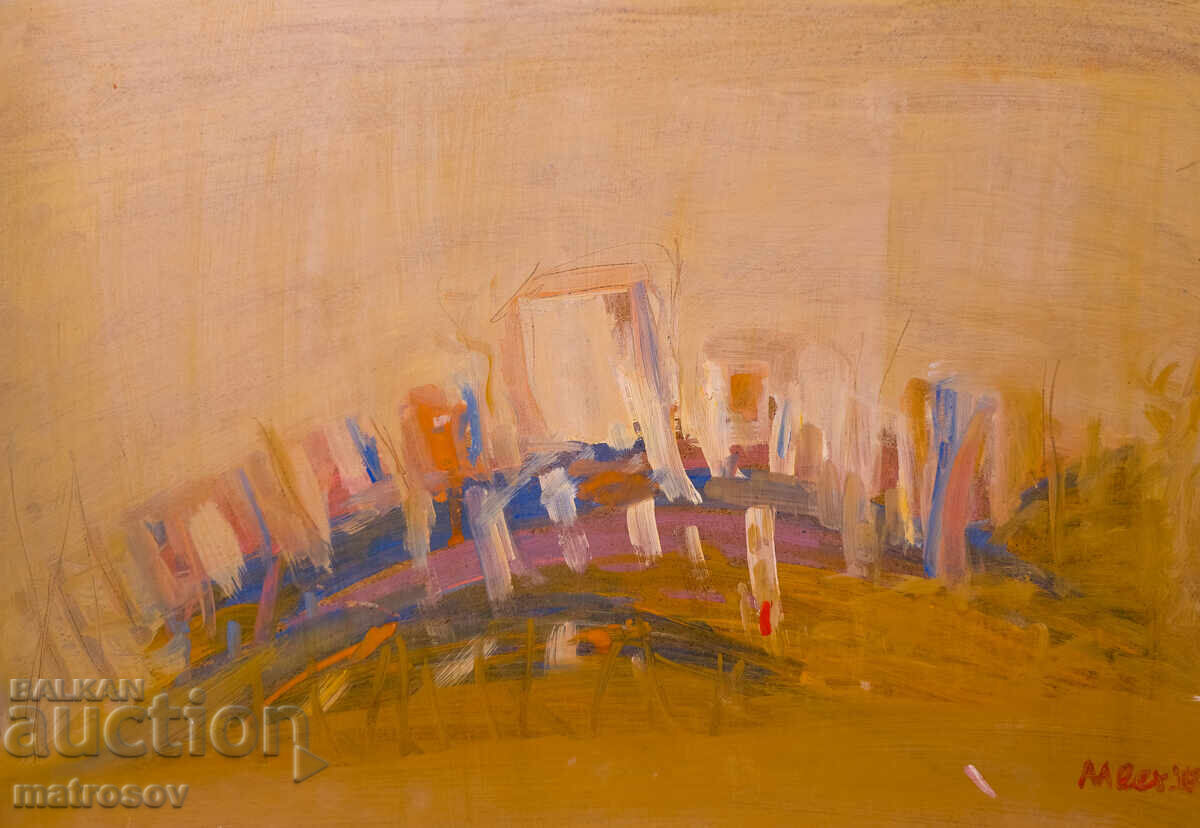 Compoziție abstractă, vopsele în ulei cu preț 200.00 BGN | € 102.26