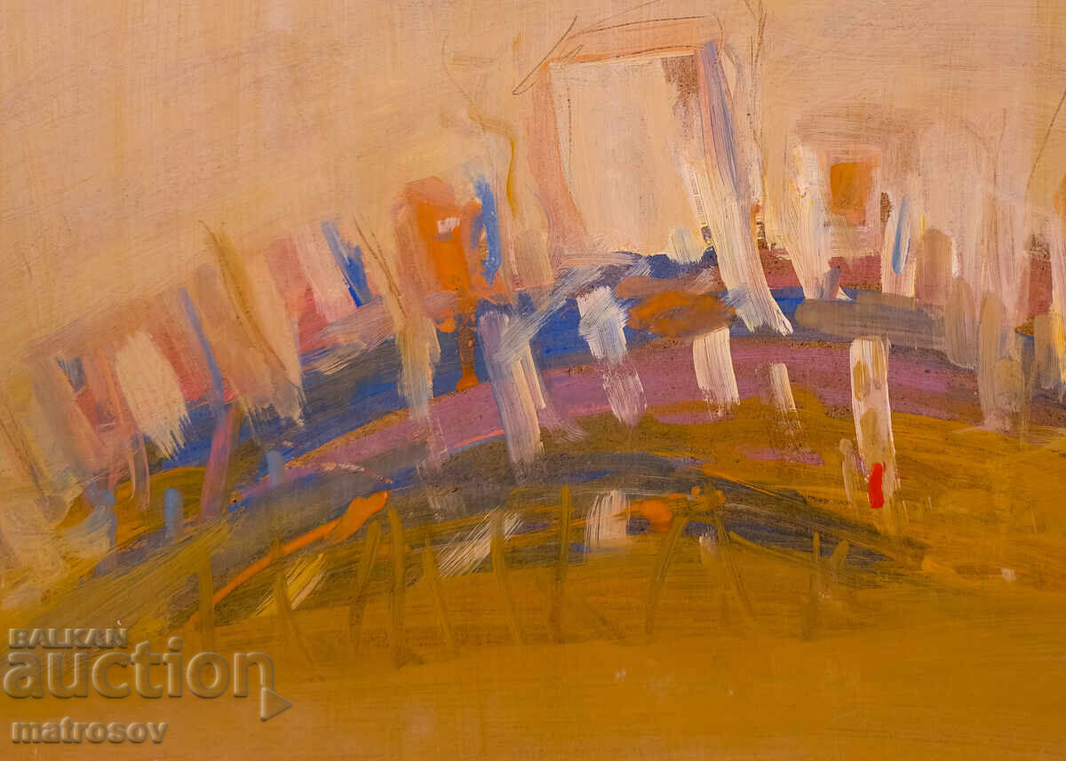 Livrarea Compoziție abstractă, vopsele în ulei