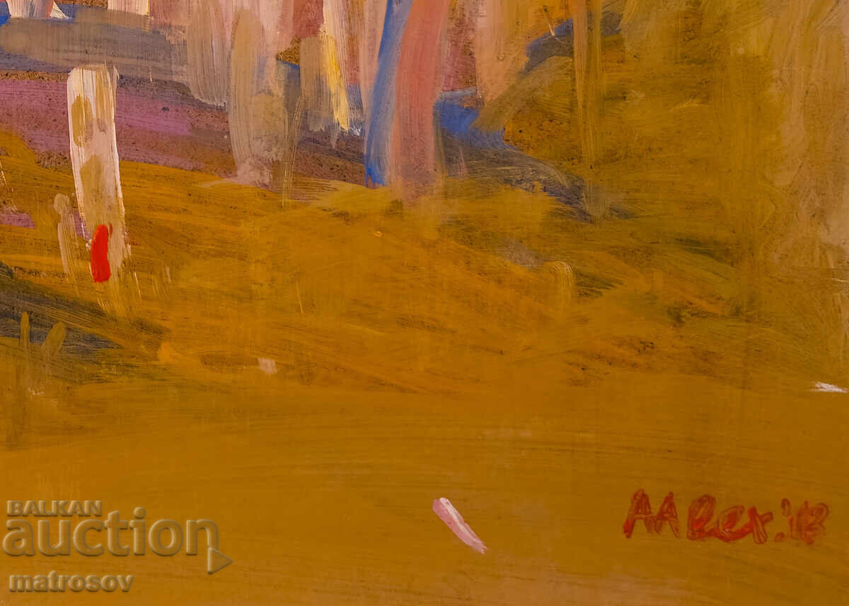 Compoziție abstractă, vopsele în ulei - 5