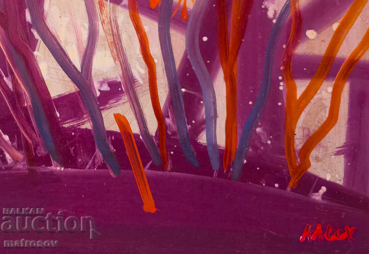 Абстрактна композиция, маслени бои - 6