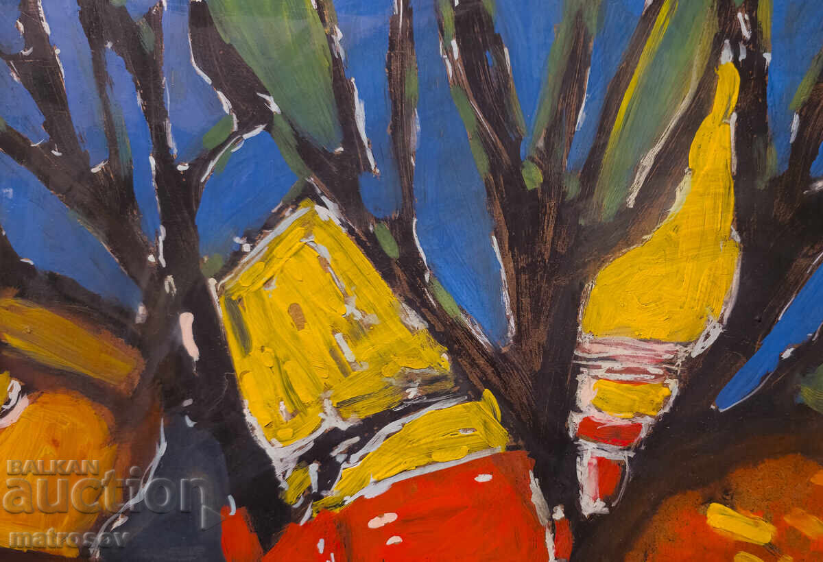 Παράδοση Αφηρημένη σύνθεση, ελαιογραφία, τοπίο