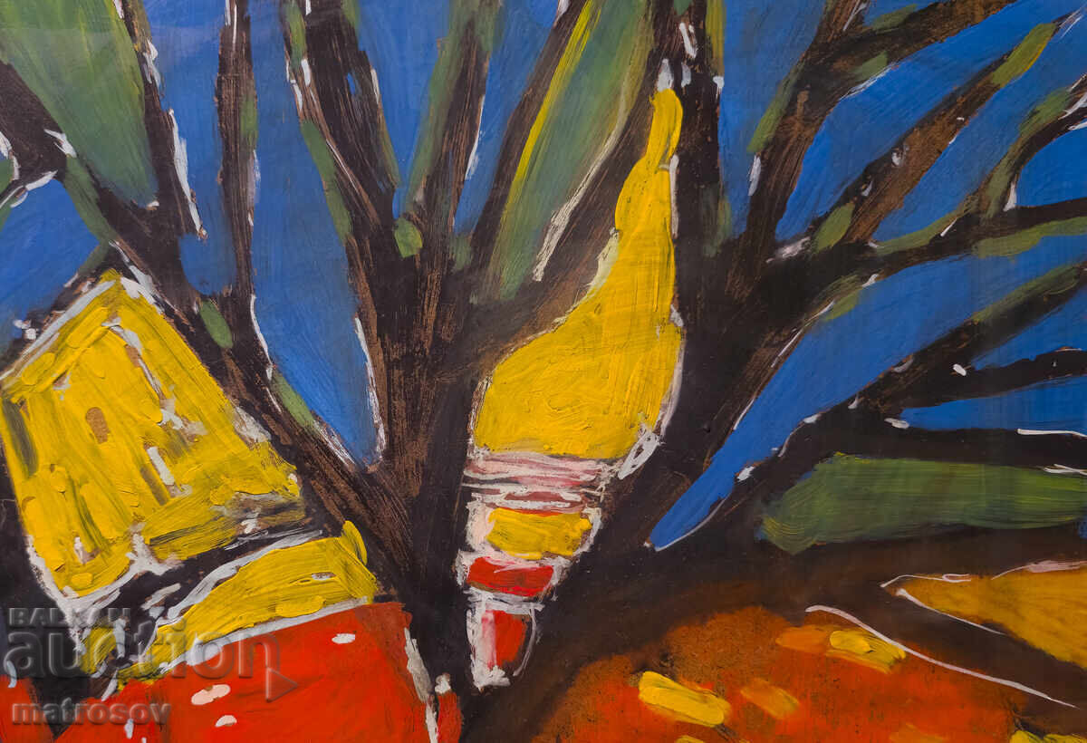 Αφηρημένη σύνθεση, ελαιογραφία, τοπίο - 6